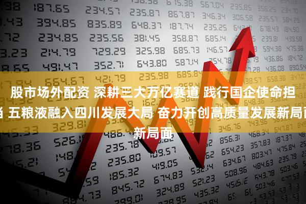 股市场外配资 深耕三大万亿赛道 践行国企使命担当 五粮液融入四川发展大局 奋力开创高质量发展新局面